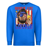 True Royal drinking like lincoln Premium Sweatshirt - texasbilliewilder