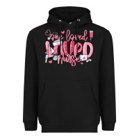 Black one loved nurse valentine's day Heavyweight Hoodie - MaliasSmallBusiness
