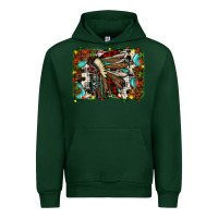 Forest Green christmas indian headdress Urban Hoodie - JahusDesignShop