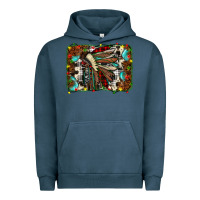 Pigment Midnight Navy christmas indian headdress Urban Hoodie - JahusDesignShop