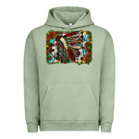 Pigment Oil Green christmas indian headdress Urban Hoodie - JahusDesignShop