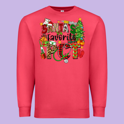 Premium Sweatshirt santa's favorite pct
