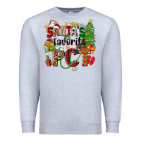 Heather Grey santa's favorite pct Premium Sweatshirt - Zillion Design Studio