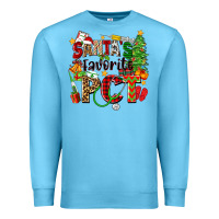 Ocean Blue santa's favorite pct Premium Sweatshirt - Zillion Design Studio