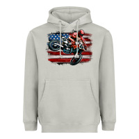 Moon Dust dirt bike american flag Heavyweight Hoodie - MaliasSmallBusiness