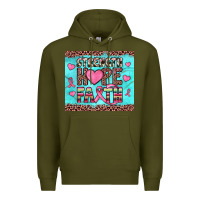 Army Green strength hope faith Premium Hoodie - JahusDesignShop