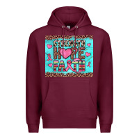 Burgundy strength hope faith Premium Hoodie - JahusDesignShop