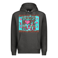 Charcoal Heather strength hope faith Premium Hoodie - JahusDesignShop
