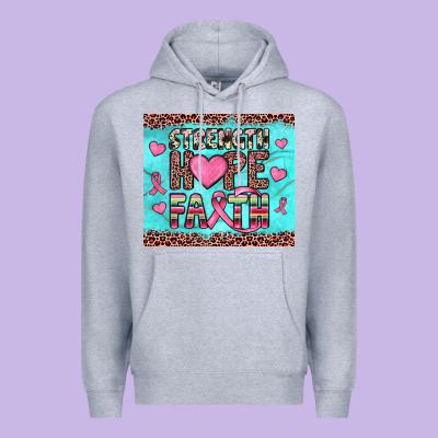 Strength Hope Faith Premium Hoodie Designed By Jahusdesignshop
