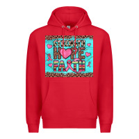 Red strength hope faith Premium Hoodie - JahusDesignShop