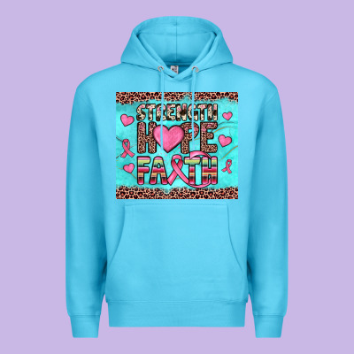 Strength Hope Faith Premium Hoodie Designed By Jahusdesignshop