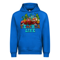 Cobalt teacher life western truck and books Urban Hoodie - AdoDesignShop