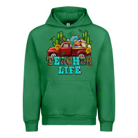 Emerald teacher life western truck and books Urban Hoodie - AdoDesignShop