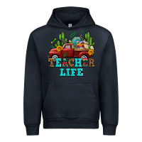 Navy teacher life western truck and books Urban Hoodie - AdoDesignShop
