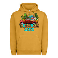 Pigment Peanut Butter teacher life western truck and books Urban Hoodie - AdoDesignShop