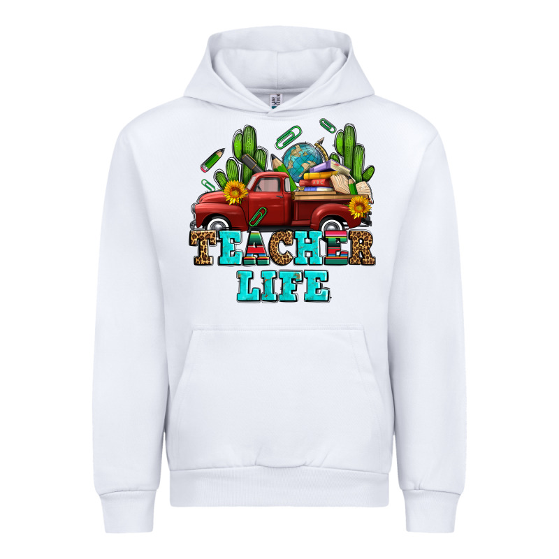 Teacher Life Western Truck And Books Urban Hoodie by AdoDesignShop | Teevron