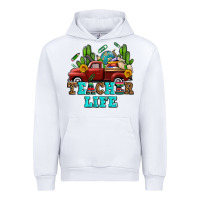 White teacher life western truck and books Urban Hoodie - AdoDesignShop