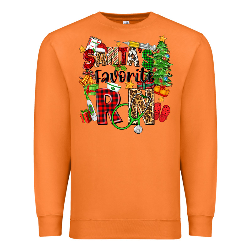 Santa's Favorite Rn Premium Sweatshirt by Zillion Design Studio | Teevron