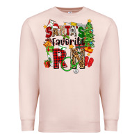 Pale Pink santa's favorite rn Premium Sweatshirt - Zillion Design Studio