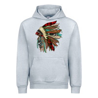 Heather Grey christmas indian headdress Urban Hoodie - JahusDesignShop