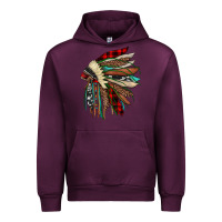 Mauve Wine christmas indian headdress Urban Hoodie - JahusDesignShop