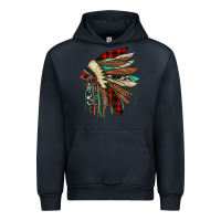 Navy christmas indian headdress Urban Hoodie - JahusDesignShop