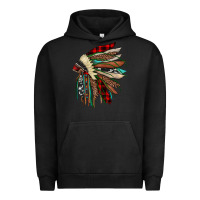 Pigment Black christmas indian headdress Urban Hoodie - JahusDesignShop