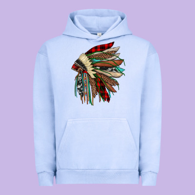 Christmas Indian Headdress Urban Hoodie Designed By Jahusdesignshop