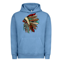 Pigment Pebble Blue christmas indian headdress Urban Hoodie - JahusDesignShop
