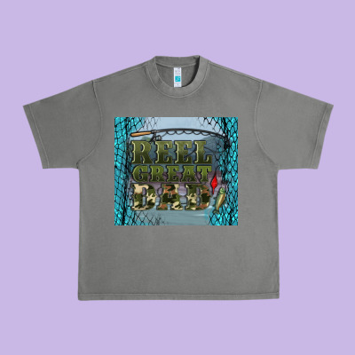Reel Great Dad Urban Heavy Tee Designed By Artiststas