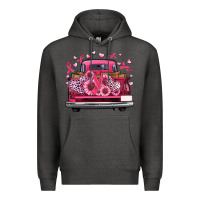 Charcoal Heather breast cancer farm truck Premium Hoodie - Artiststas