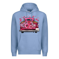 Colony Blue breast cancer farm truck Premium Hoodie - Artiststas
