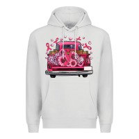 Dove Grey breast cancer farm truck Premium Hoodie - Artiststas