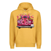 Mustard breast cancer farm truck Premium Hoodie - Artiststas