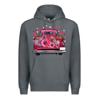 Rock breast cancer farm truck Premium Hoodie - Artiststas
