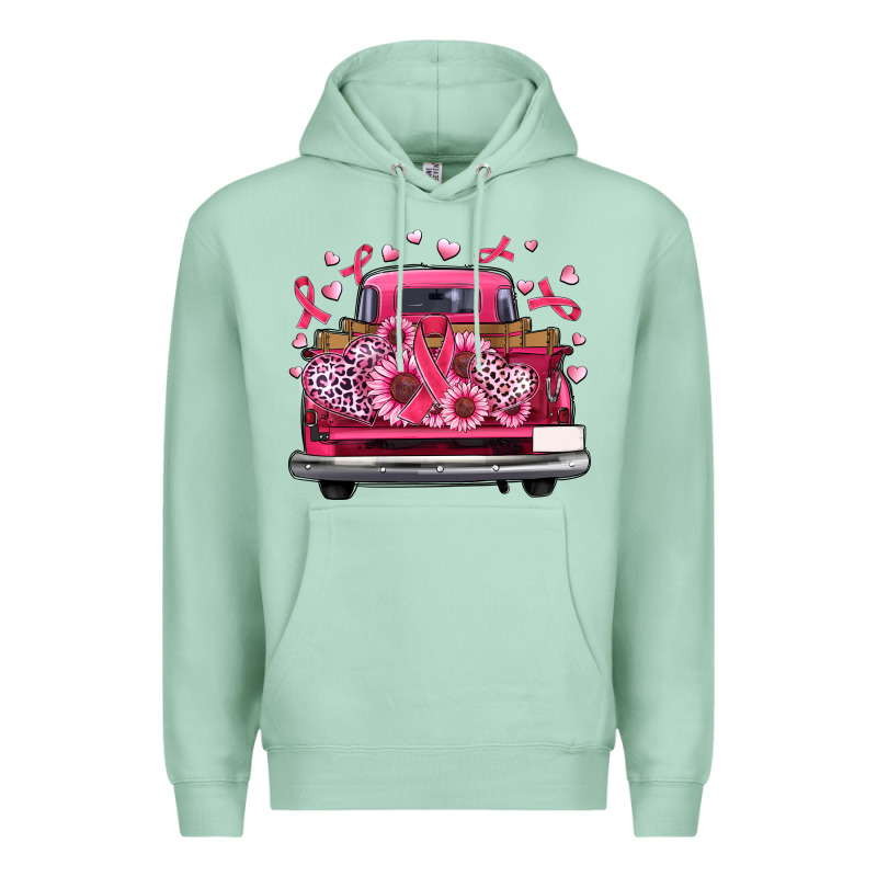 Breast Cancer Farm Truck Premium Hoodie by Artiststas | Teevron