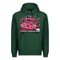 Sports Green breast cancer farm truck Premium Hoodie - Artiststas