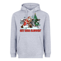 Heather Grey out here slammin' Heavyweight Hoodie - MaliasSmallBusiness