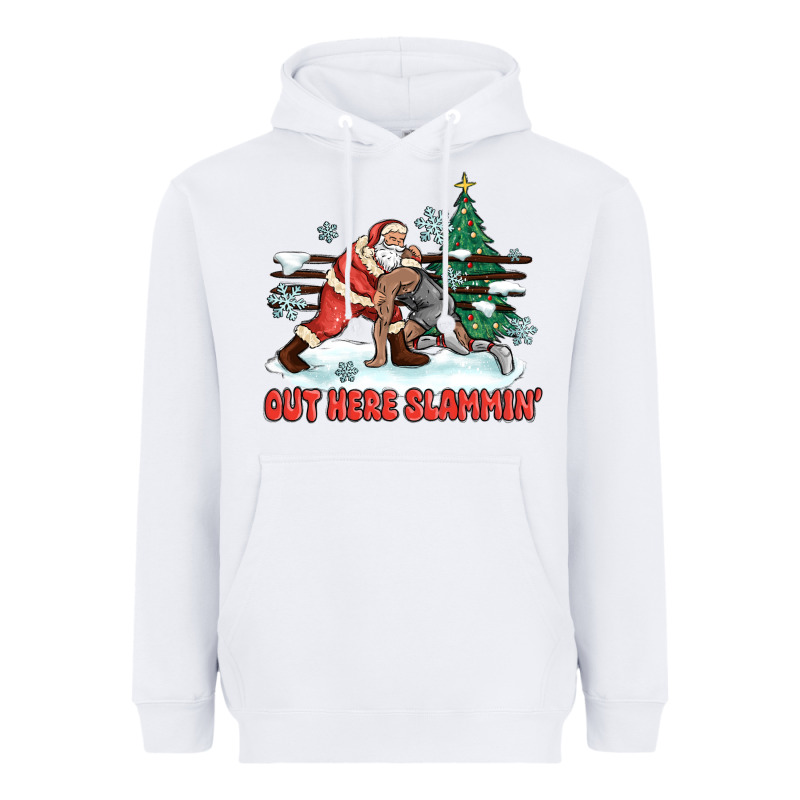 Out Here Slammin' Heavyweight Hoodie by MaliasSmallBusiness | Teevron