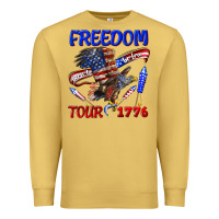 Antique Gold freedom born to be free tour 1776 Premium Sweatshirt - texasbilliewilder