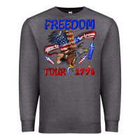 Charcoal Heather freedom born to be free tour 1776 Premium Sweatshirt - texasbilliewilder