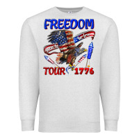 Oatmeal Heather freedom born to be free tour 1776 Premium Sweatshirt - texasbilliewilder