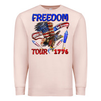 Pale Pink freedom born to be free tour 1776 Premium Sweatshirt - texasbilliewilder