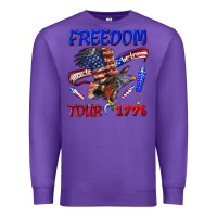 Purple freedom born to be free tour 1776 Premium Sweatshirt - texasbilliewilder