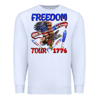 White freedom born to be free tour 1776 Premium Sweatshirt - texasbilliewilder