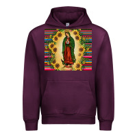 Mauve Wine our lady of guadalupe Urban Hoodie - JahusDesignShop
