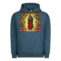 Pigment Midnight Navy our lady of guadalupe Urban Hoodie - JahusDesignShop