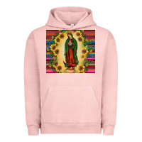 Pigment Salmon our lady of guadalupe Urban Hoodie - JahusDesignShop