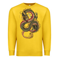 Lemon green and yellow dragon Premium Sweatshirt - RanaPortraitStore