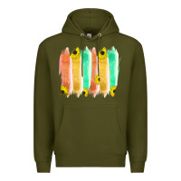 Army Green Western Color Farm Life Brush Strokes Premium Hoodie - Bettercallsaul